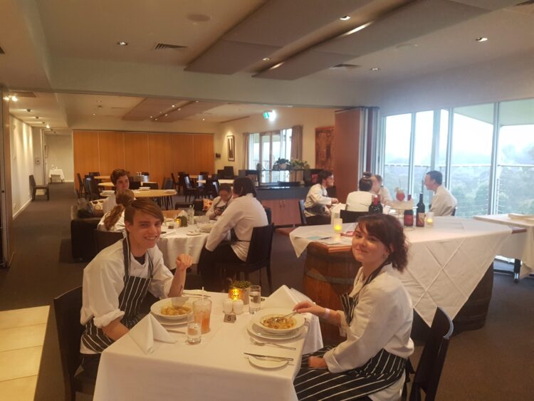 Eltham College's Swipers Gully training restaurant.