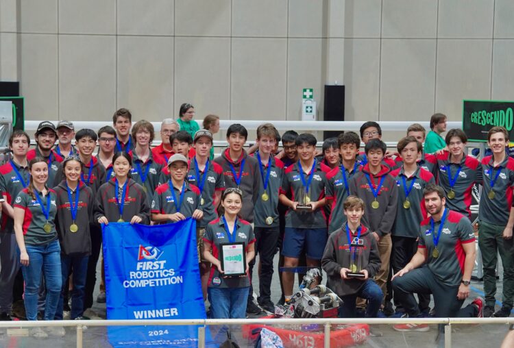 Barker College's Robotics team. Image: Barker College