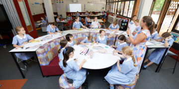Stuartholme introduced a Junior School in 2024, with an inaugural cohort of 100 students. Image: Stuartholme