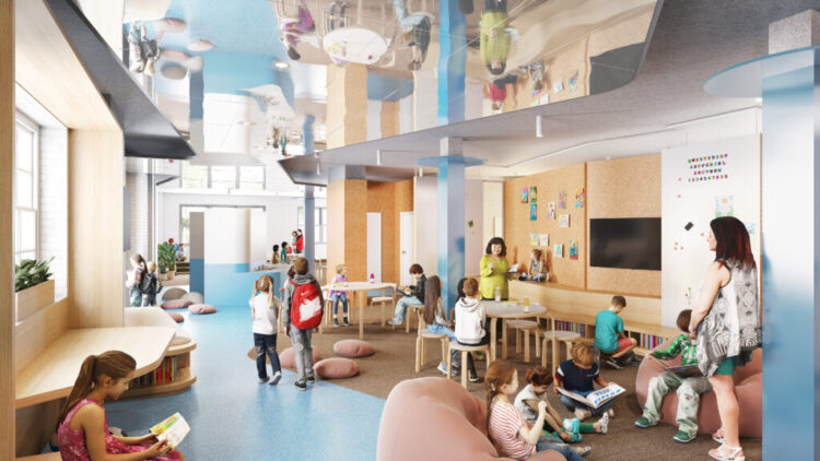 The new Kindergarten Centre has been designed by internationally acclaimed Australian architects BVN. Image: IGS