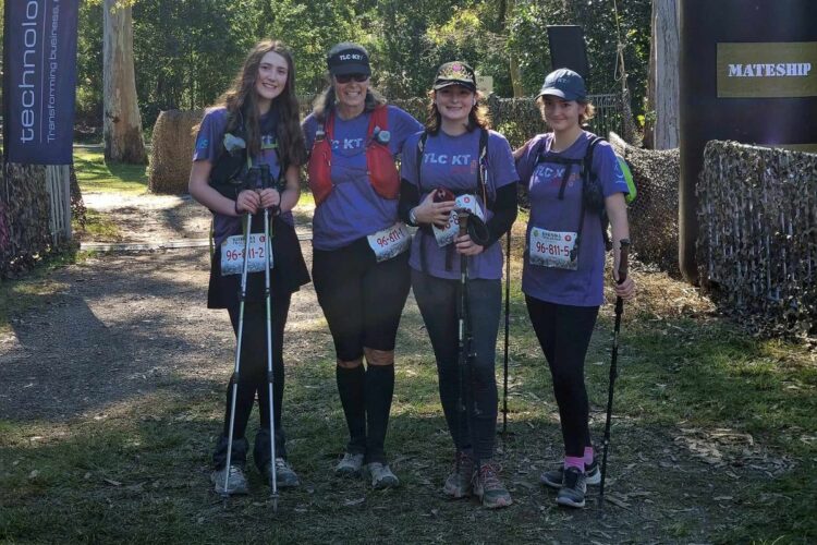 The team summited five of the largest mountains in the Gold Coast hinterland. Image: The Lakes College