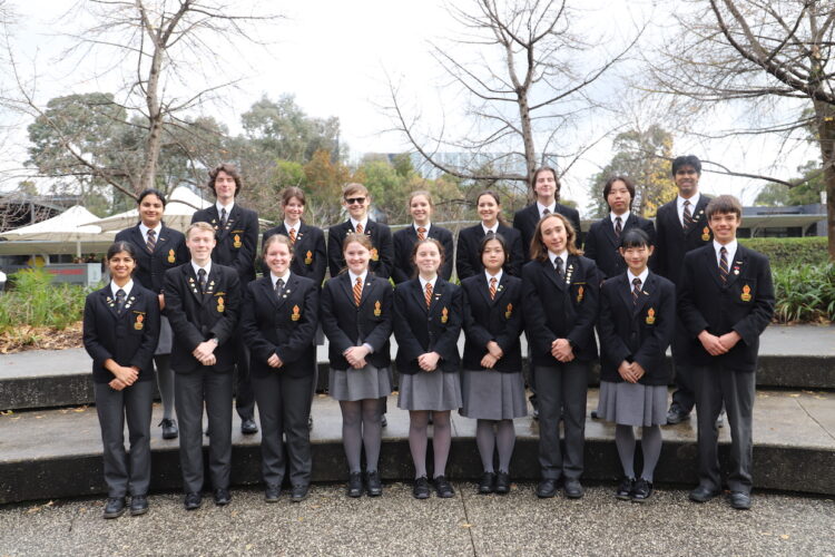 Yarra Valley Grammar's A Grade Debating Team. Image: YVG