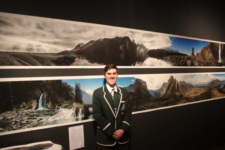 Visual Arts student Matthew Vickery utilised AI in his HSC Major Work. Image: Trinity Grammar