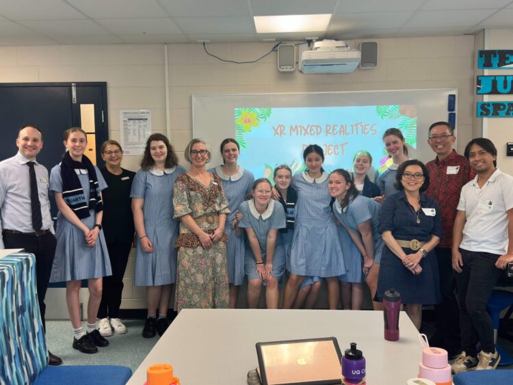 The school’s pioneering Extended Realities Program was developed in collaboration with Imagine Realities. Image: Stuartholme School