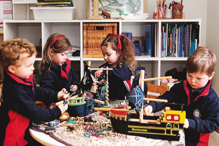Children in the Early Learning Centre engage in the Mighty Me Program to develop their understanding of self. Image: St Michael’s Grammar School