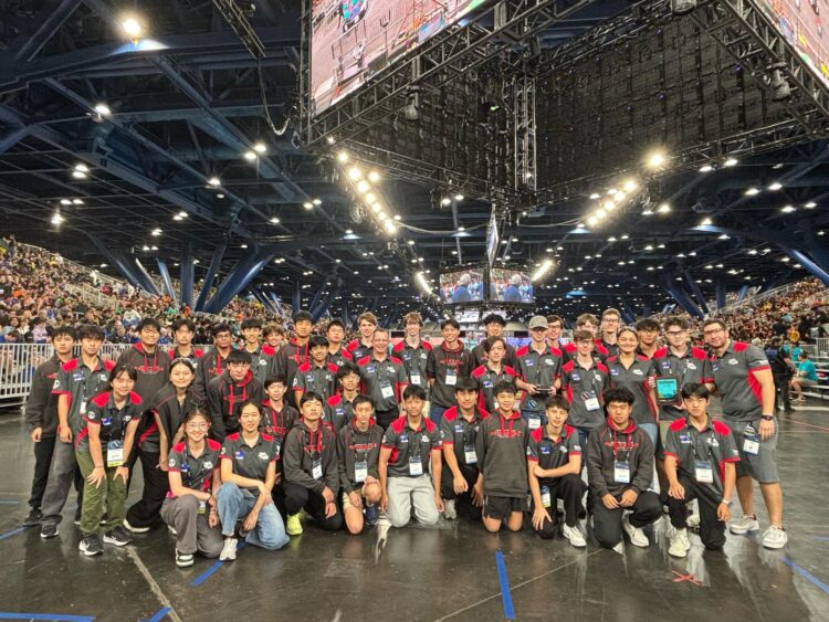 The Barker Redbacks made history by winning their division, outperforming over 70 international teams. Image: Barker College