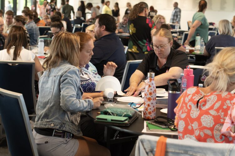 Teachers participating in a group activity. Image: University of Sydney