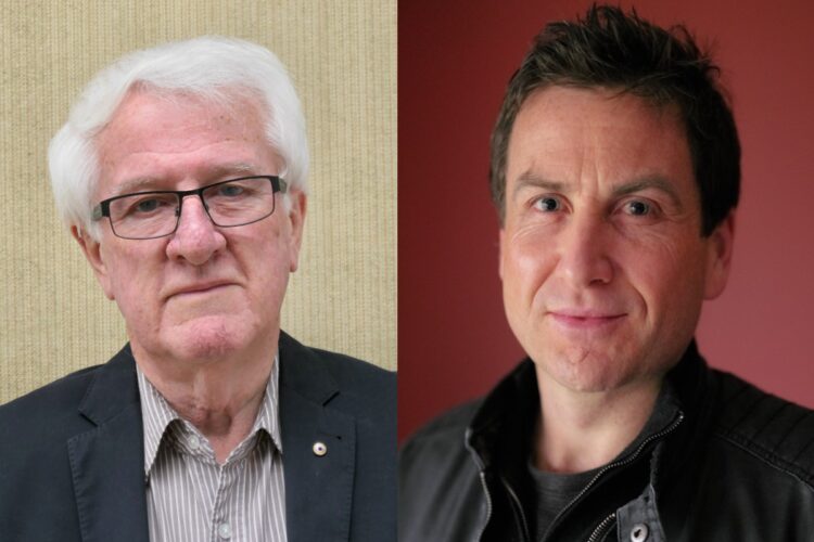 Report co-authors Mr Chris Bonnor (left) and Mr Tom Greenwell. Image: Australian Learning Lecture