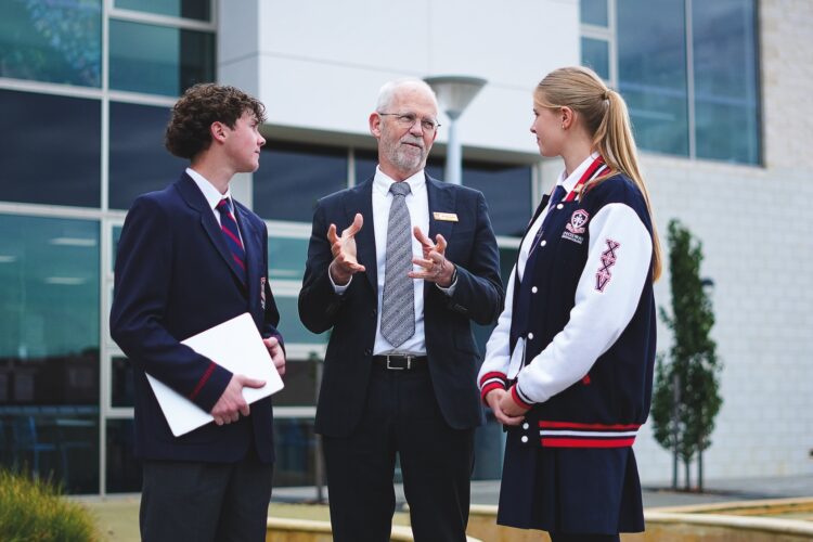 Principal Mr Peter Burton has overseen 
Kingsway College's significant technology upgrade.  Images: JB Hi-Fi Education