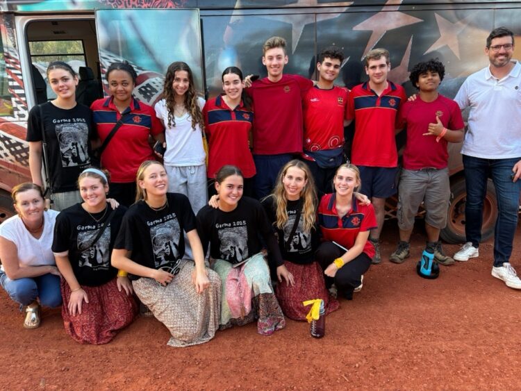 Thirteen Year 11 Barker College students were selected to attend the Youth
Forum within the festival. Image: Barker College