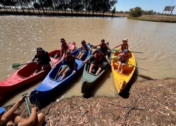 Camp Kookaburra offers a range of high-adrenaline and skill-building activities. Image: The Lake Primary School