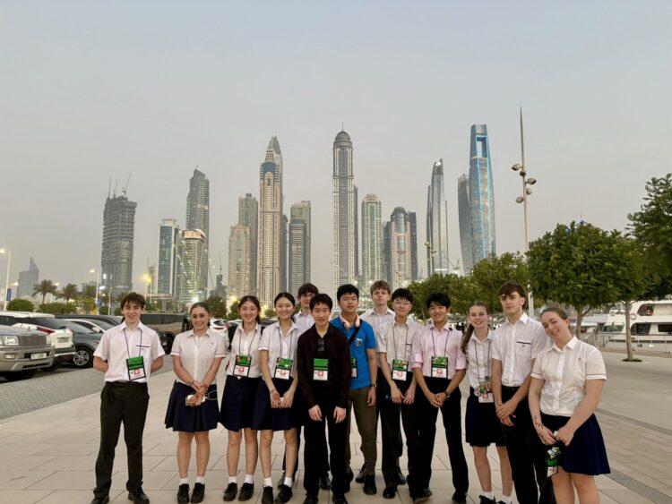 Students toured some of Dubai’s most iconic landmarks. Image: Barker College