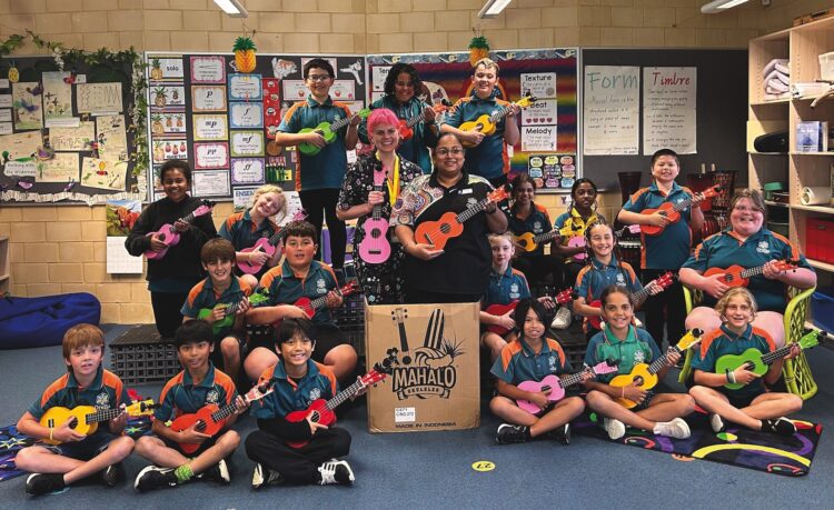 MVA’s 2026 education program marks 45 years of delivering live, curriculum-aligned music experiences to Australian schools. Images: Orelia Primary School