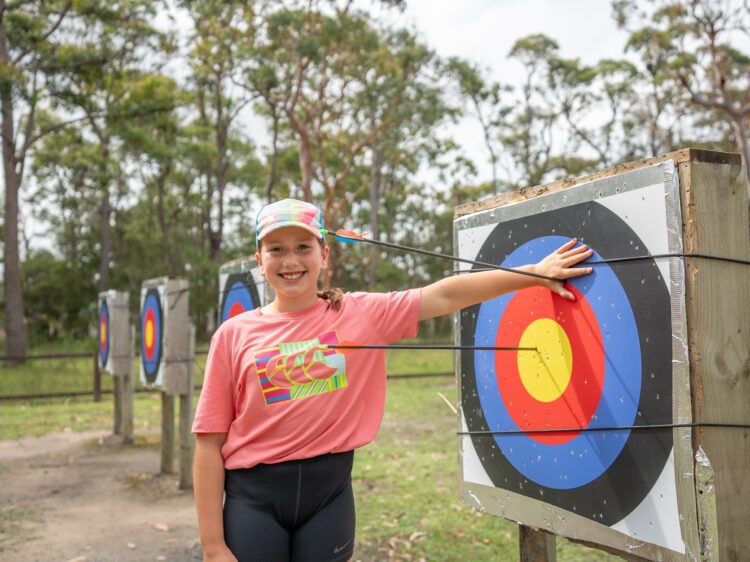 Outdoor programs allow students to encounter controlled levels of risk and challenge. Image: The Great Aussie Bush Camp