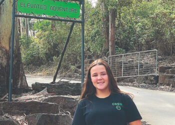 Year 10 student Ivy Gordon aspires to work in outdoor education. Image: Live Wire Park