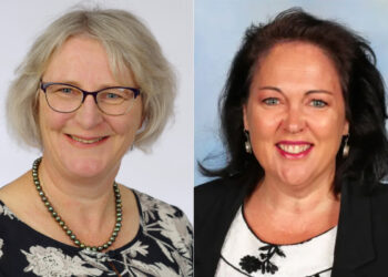 Principals Ruth Winfield (left) from Vincentia High School and Caroline David from Woonona High School
will travel to Harvard Graduate School of Education later this year. Image: NSW Department of Education