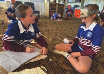 At Kardinia International College, immersive learning is helping to deepen understanding and spark curiosity across a range of curriculum areas. Image: Avantis Education